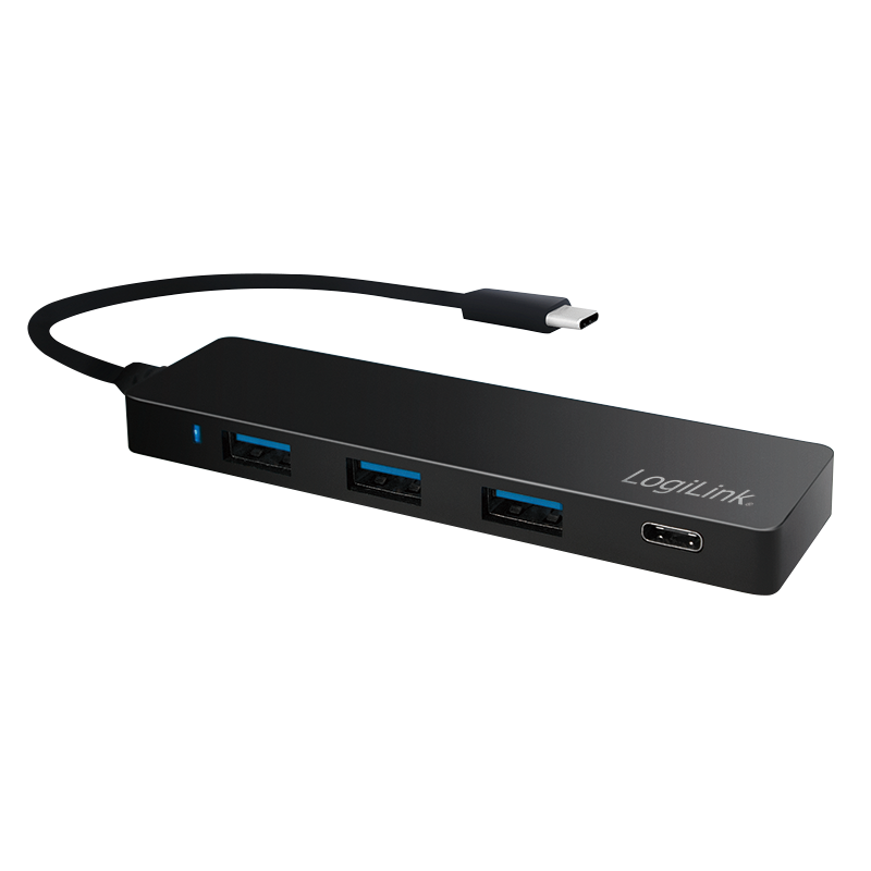 LogiLink Ultra-slim USB-C 3.1 Hub - 3x USB 3.0 - 1x USB-C - UA0311 - 1-Year Warranty