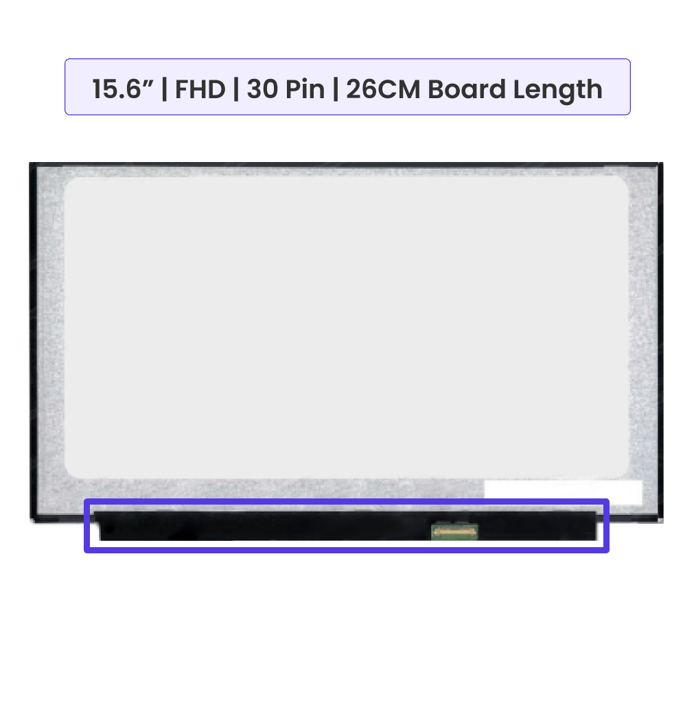 15.6-Inch - FHD (1920x1080) - 26cm Board Length - 30 Pin