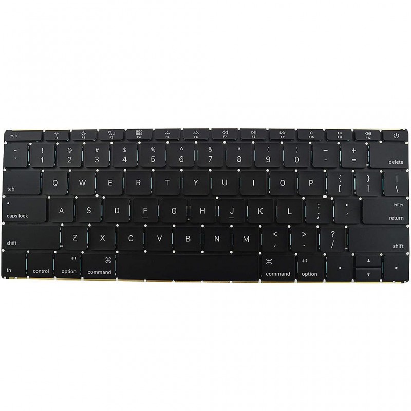 Keyboard for MacBook A1534 2016 2017 - US Layout - No Backlit - 1-Year Warranty